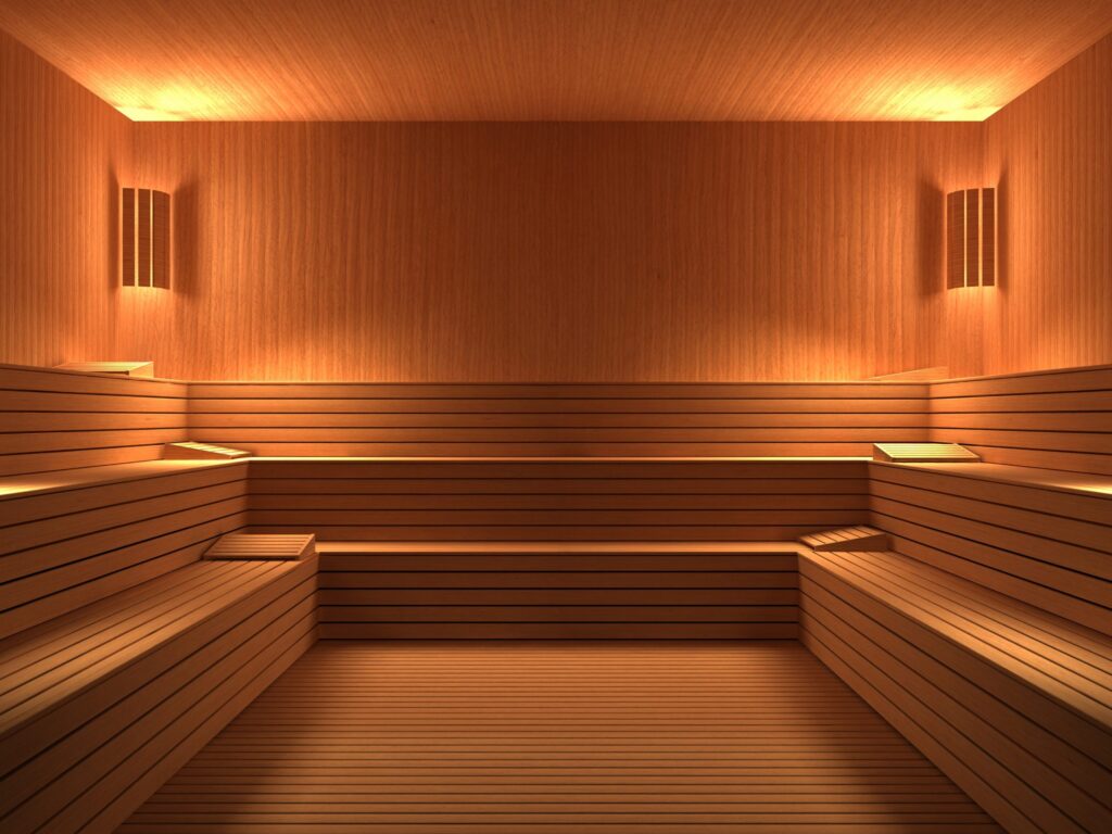 Sauna (Size – 12′ x 8′ x 7′)